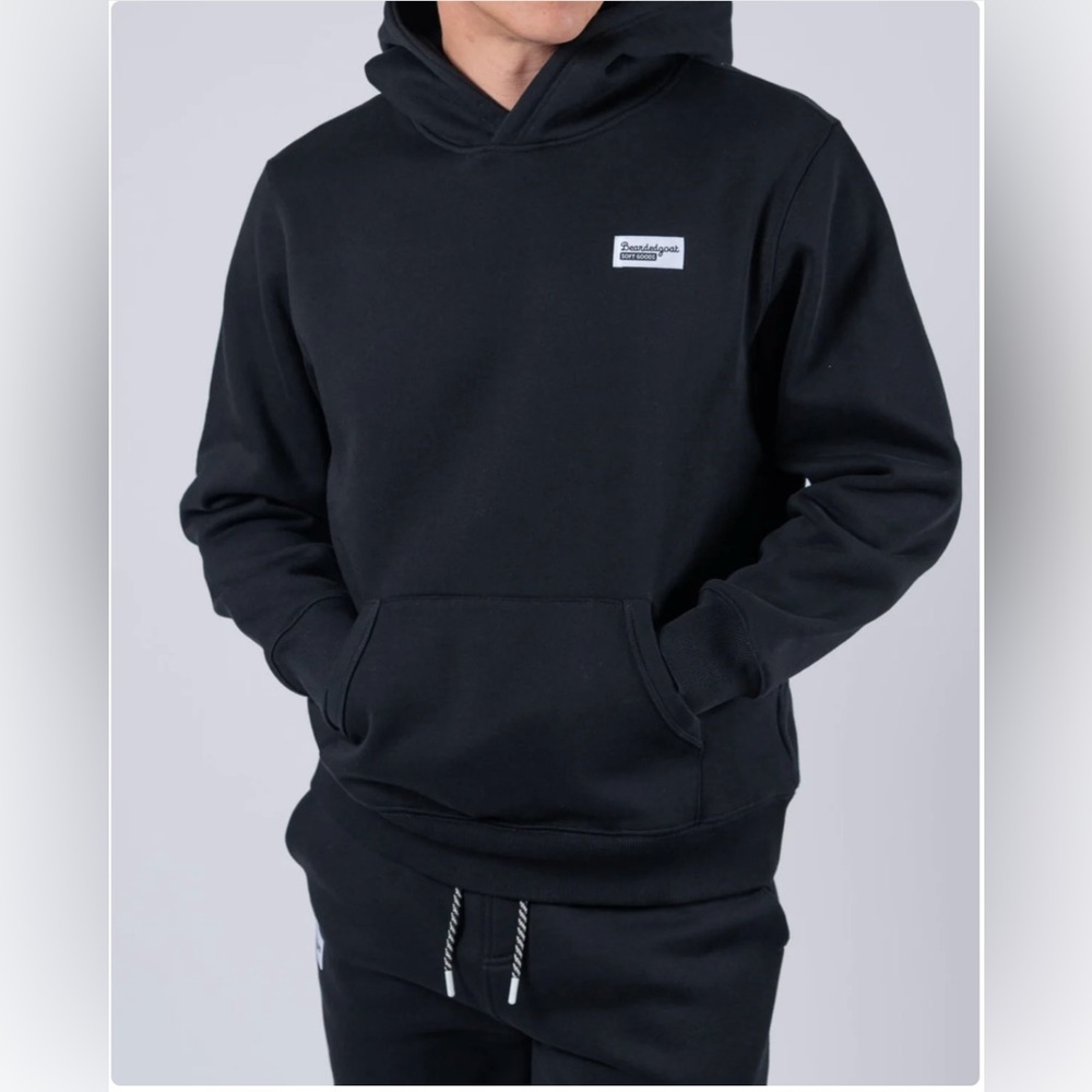 Bearded goat men’s Void hoodie in blue